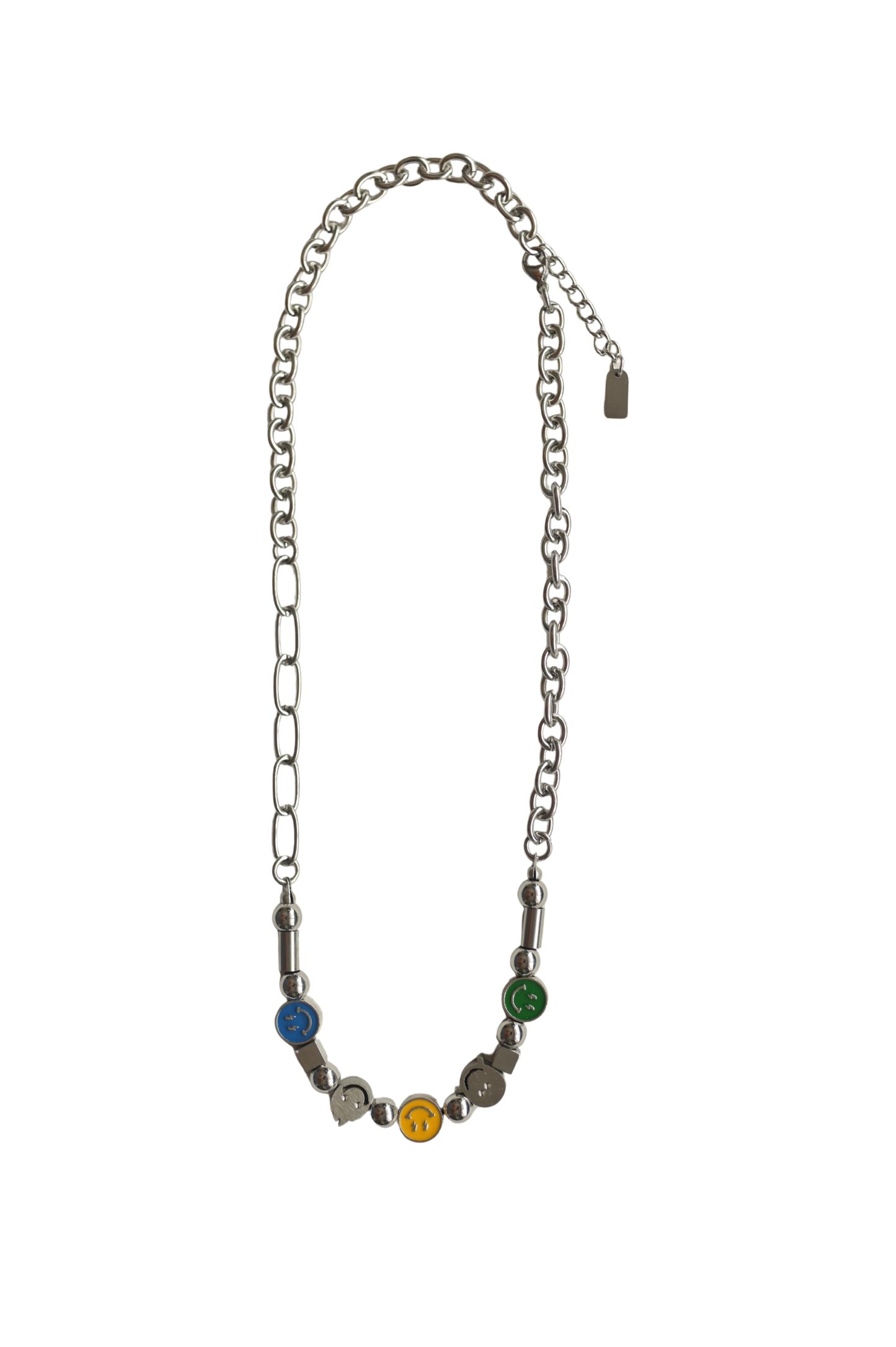 Mood Icons Statement Chain Necklace