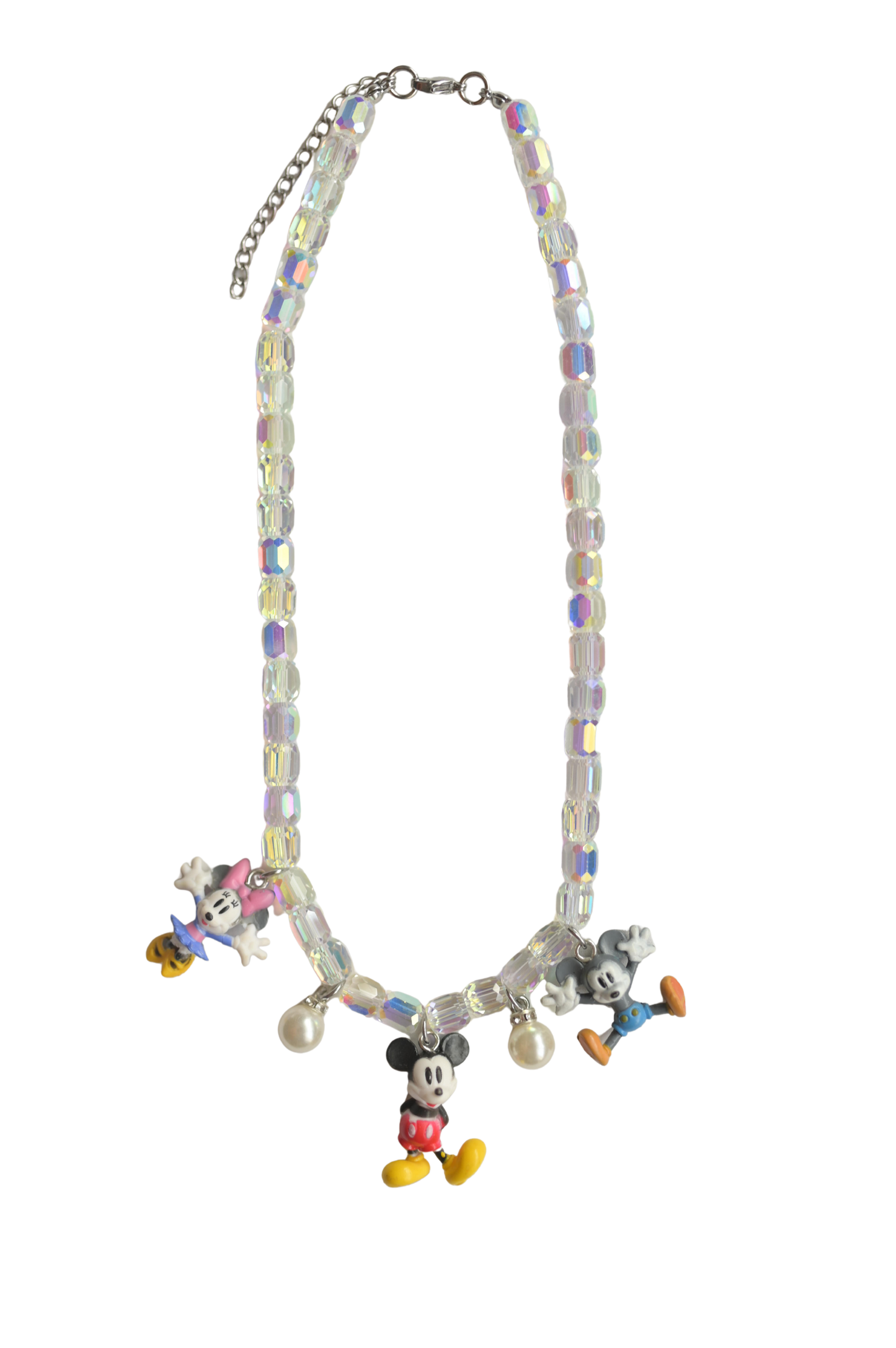 Crystal Cartoon Charm Necklace