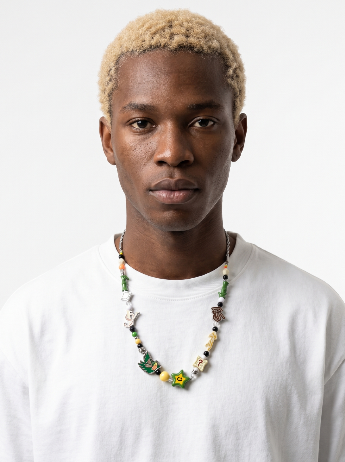 Mixed Media Statement Piece Necklace