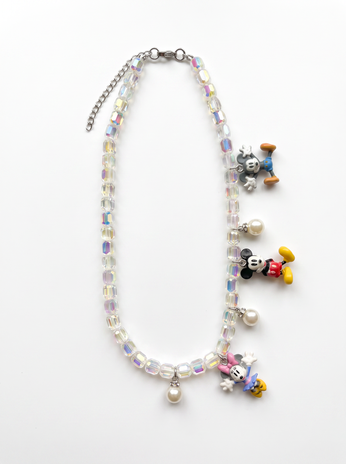 Crystal Cartoon Charm Necklace