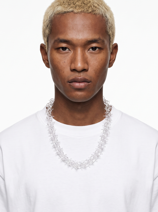 Crystal Spikes Statement Necklace