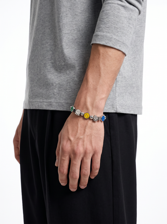Playful Icons Stainless Steel Bracelet