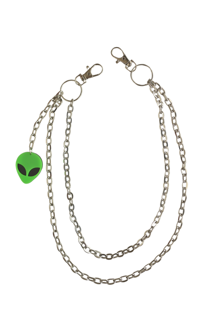 Alien Drip Double-Layer Pants Chain