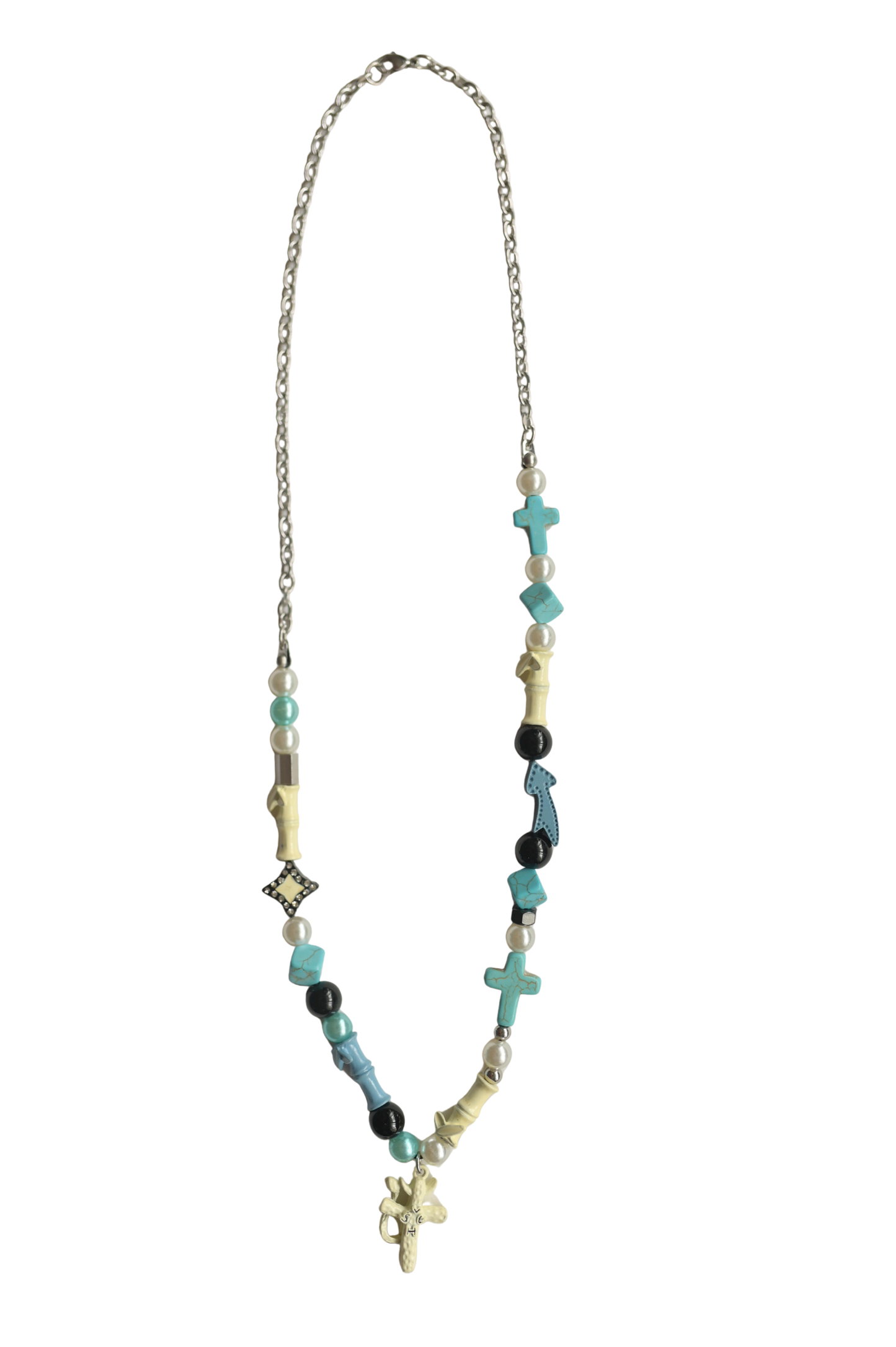 Retro Fusion Totem Color Beaded Necklace
