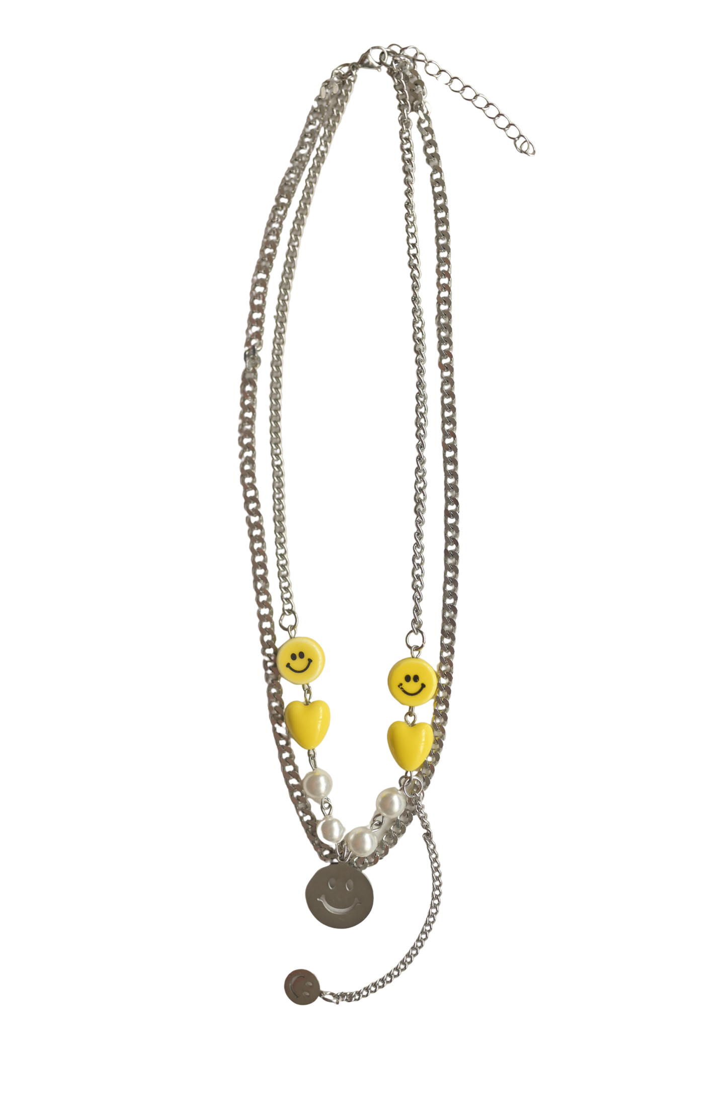 Smiley Charms Dual-Layer Necklace