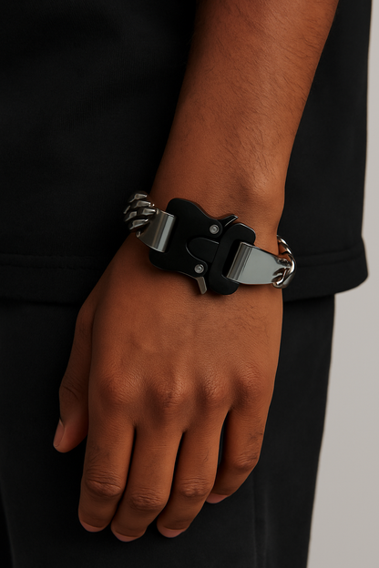 Industrial Buckle Cuban Chain Bracelet