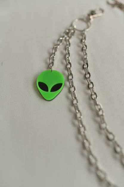 Alien Drip Double-Layer Pants Chain