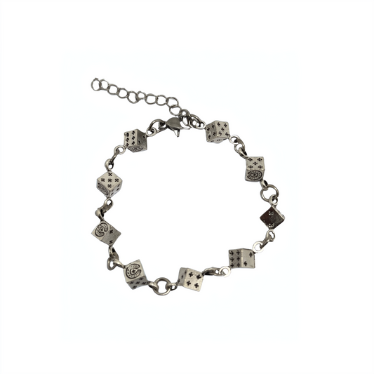 Lucky Dice Cube Bracelet
