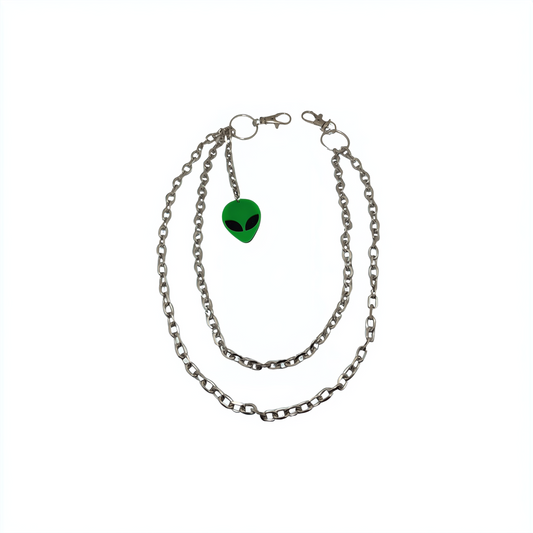 Alien Drip Double-Layer Pants Chain