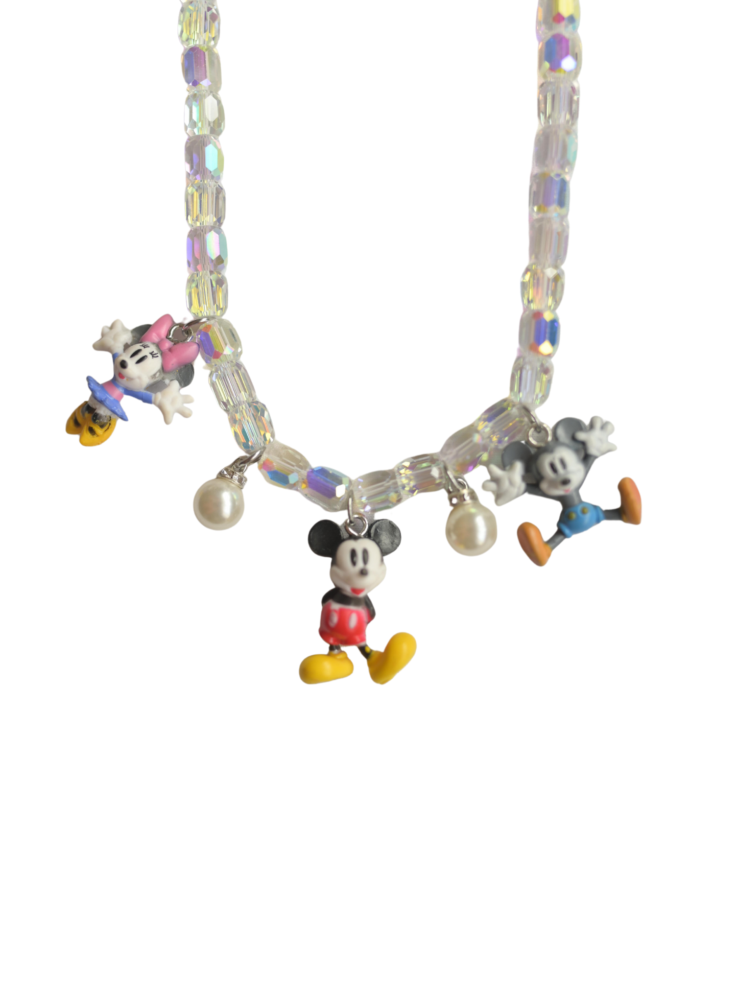 Crystal Cartoon Charm Necklace