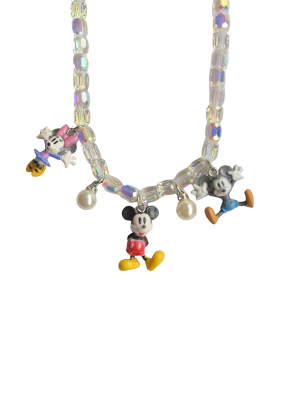 Crystal Cartoon Charm Necklace