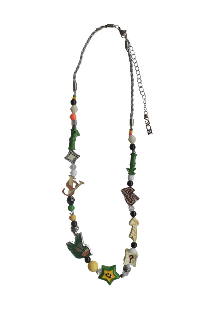 Mixed Media Statement Piece Necklace