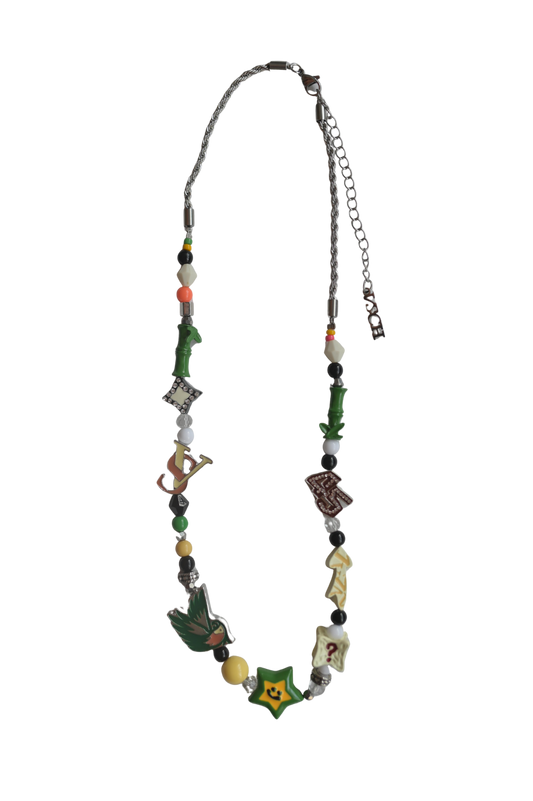 Mixed Media Statement Piece Necklace