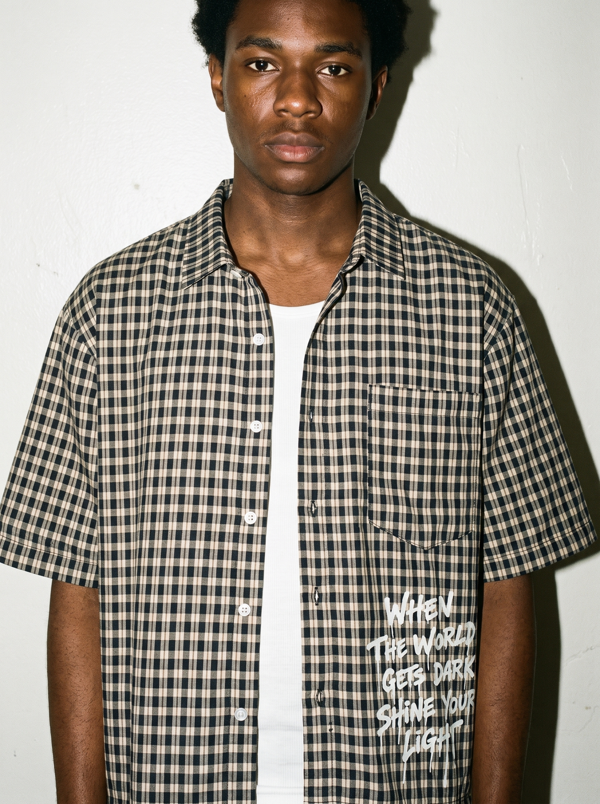 Striped shirt White