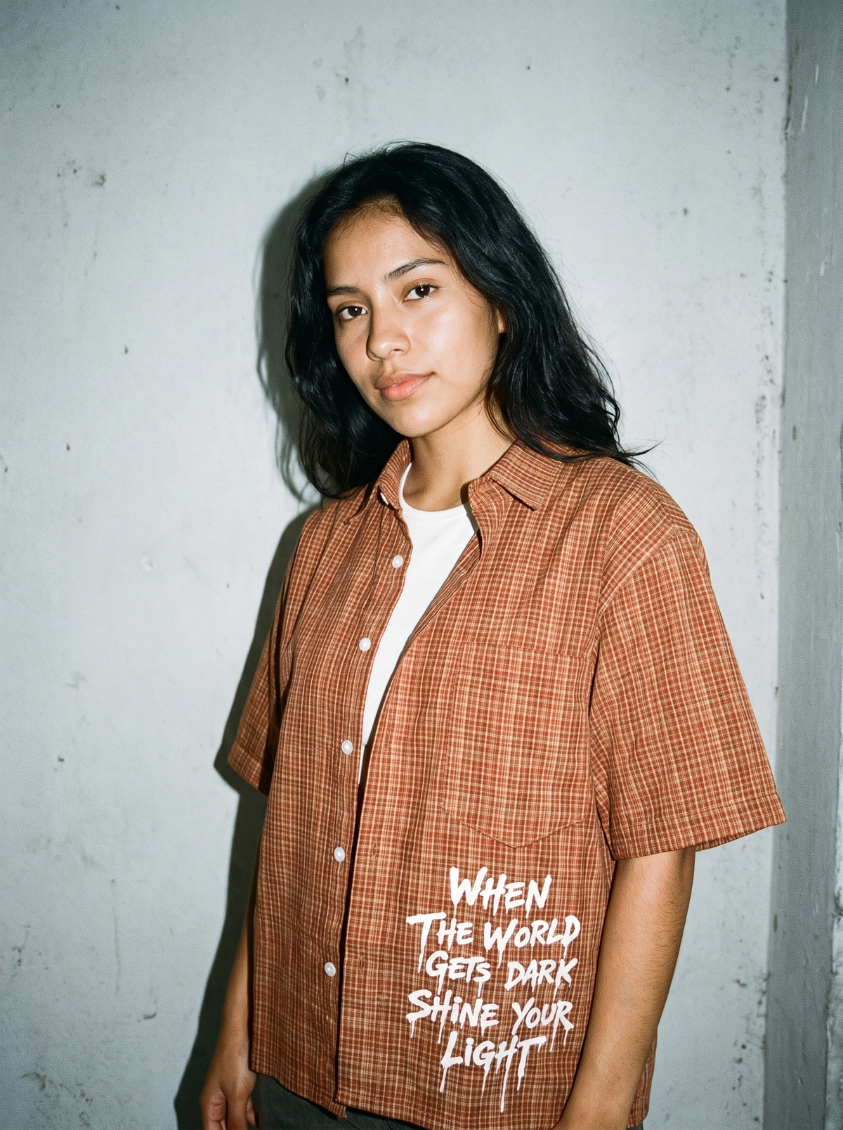 Striped shirt orange