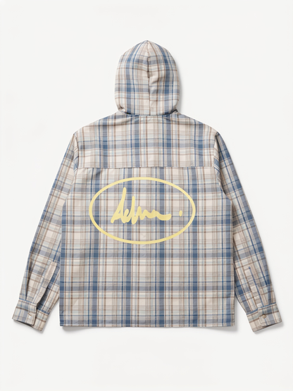 STRIPED HOODED SHIRT