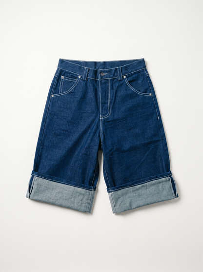 SIGNATURE DENIM BAGGY JORTS
