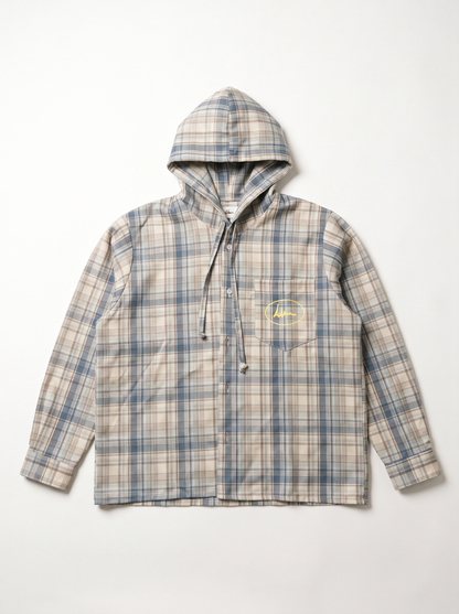 STRIPED HOODED SHIRT