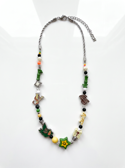 Mixed Media Statement Piece Necklace