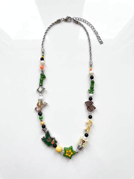 Mixed Media Statement Piece Necklace