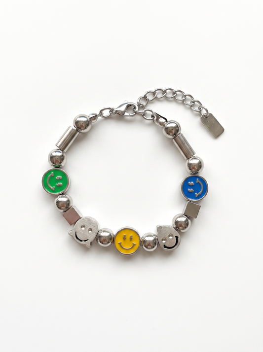 Playful Icons Stainless Steel Bracelet
