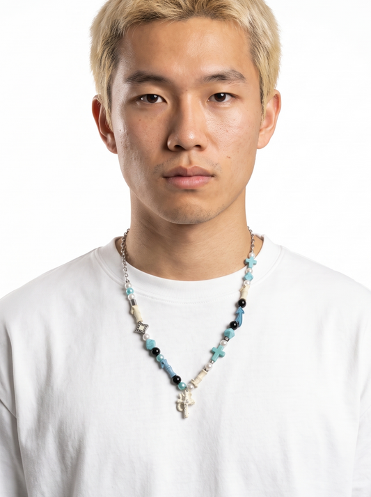 Retro Fusion Totem Color Beaded Necklace