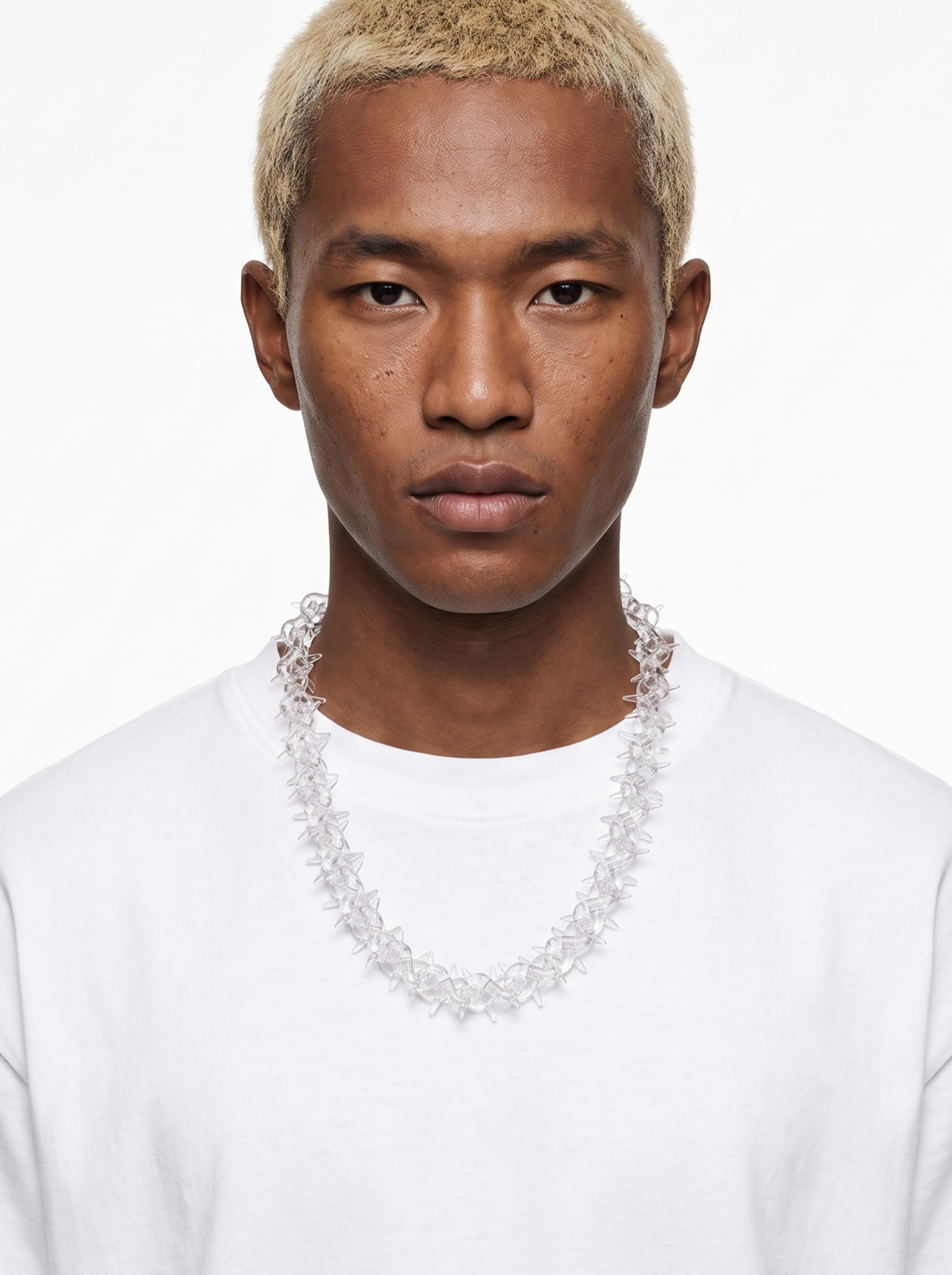 Crystal Spikes Statement Necklace
